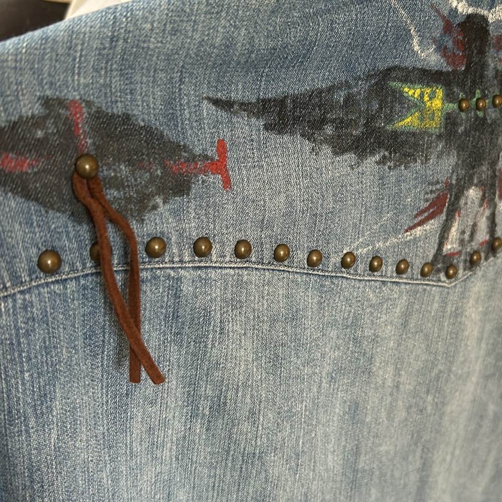 POLO Ralph Lauren Men’s denim long sleeve western shirt. - Picture 7 of 10
